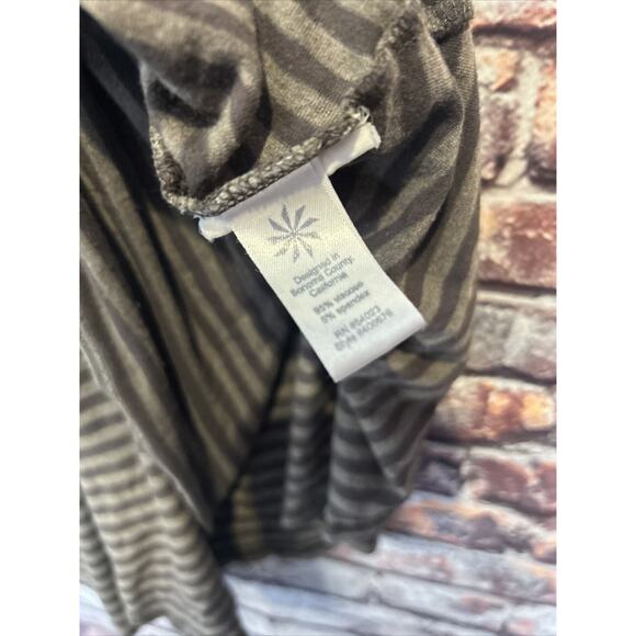 Athleta Casual Striped Faux Wrap Midi SKINNY SHADOW SKIRT women's size medium - Picture 6 of 9